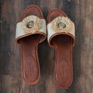 Coach sandal wedges